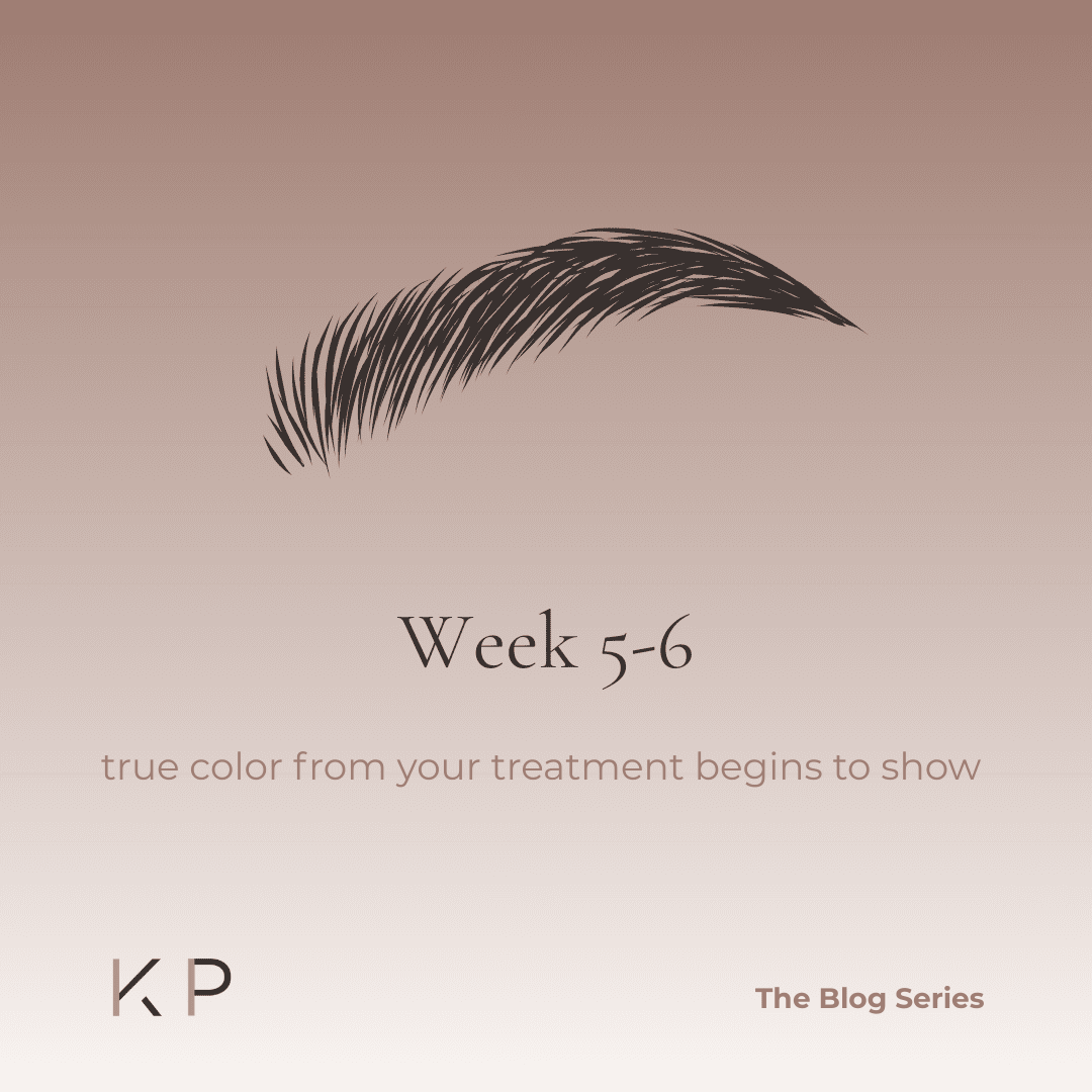 Lip Blush week 5 to 6 showing soft, natural lip tone emerging with balanced pigment and smooth texture.